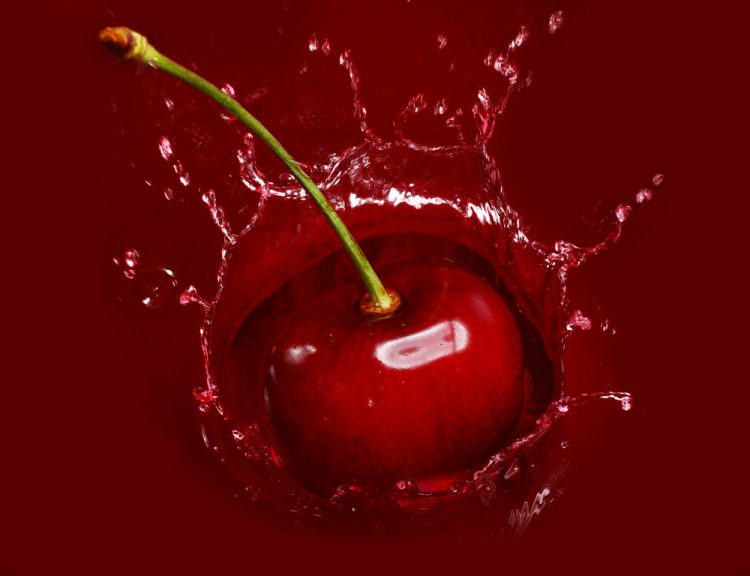 cherry falling into lot juice 1