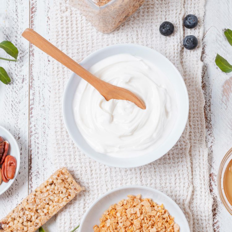 organic yogurt bowl with oats table 1