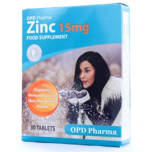 قرص زینک 15 میلی او پی دی فارما 30 عددی