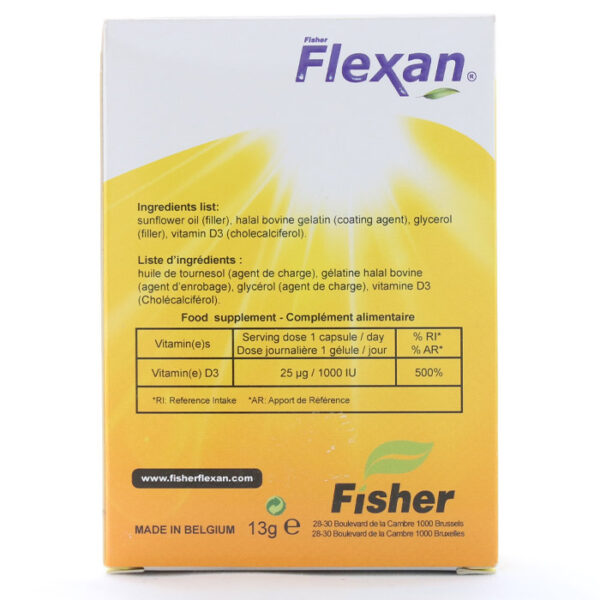 Vitamin D3 1000 Fisher Flexan Fisher Flexan 3