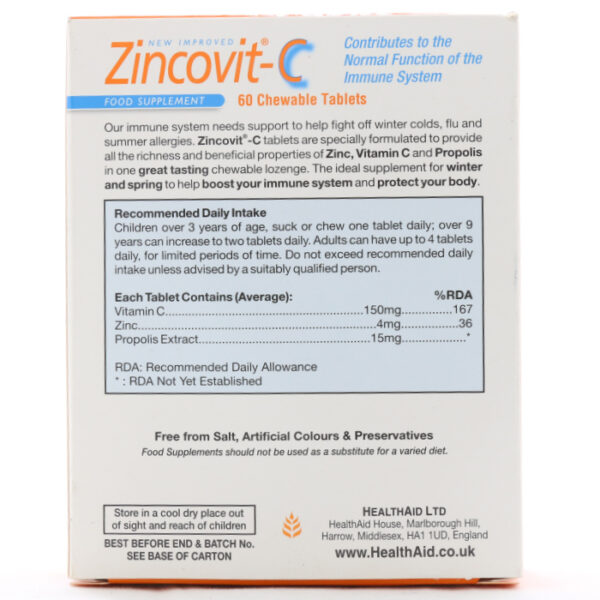Zincovit C Health Aid 3