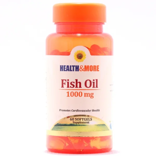 کپسول روغن ماهی 1000 هلث اند مور کپسول روغن ماهی هلث اند مور