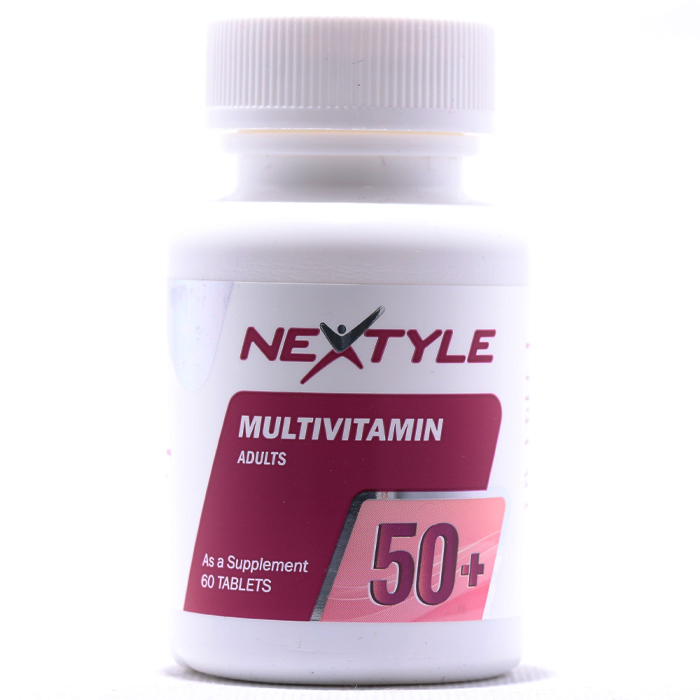 قرص مولتی ویتامین بزگسالان بالای 50 سال نکستایل 60 عددی