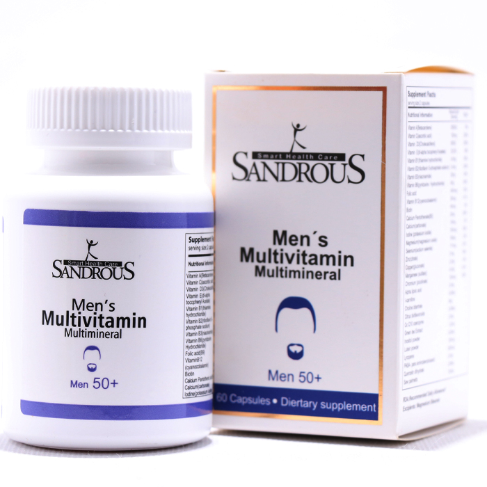 کپسول مولتی ویتامین مولتی مینرال آقایان بالای 50 سال سندروس 60 عددی