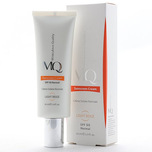 ضد آفتاب پوست نرمال ام کیو SPF 50 (3) بژ روشن