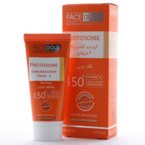 کرم ضد آفتاب SPF 50 رنگی فوتوزوم پوست چرب فیس دوکس (1)