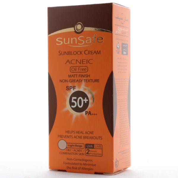 کرم ضد آفتاب فاقد چربی SPF 50 سان سیف (1)