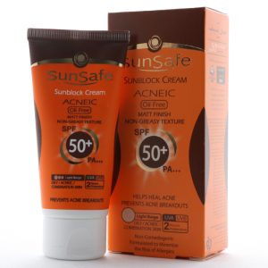کرم ضد آفتاب فاقد چربی SPF 50 سان سیف (2)