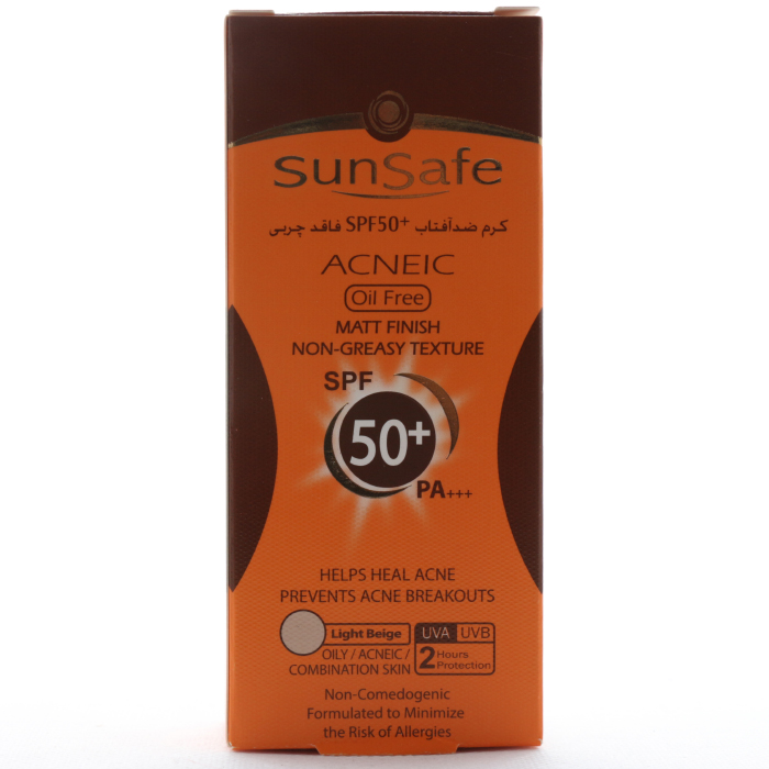 خرید کرم ضد آفتاب فاقد چربی SPF 50 سان سیف