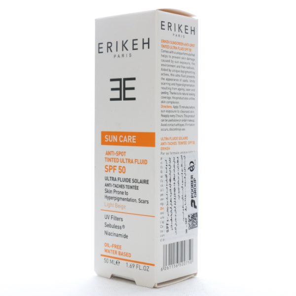 کرم ضد آفتاب و ضد لک SPF50 اریکه 10