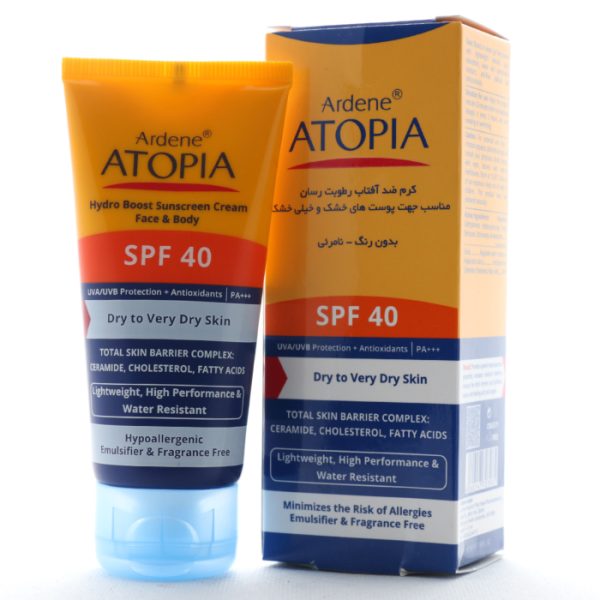 کرم ضد آفتاب پوست خشک آردن آتوپیا SPF 40 (1)