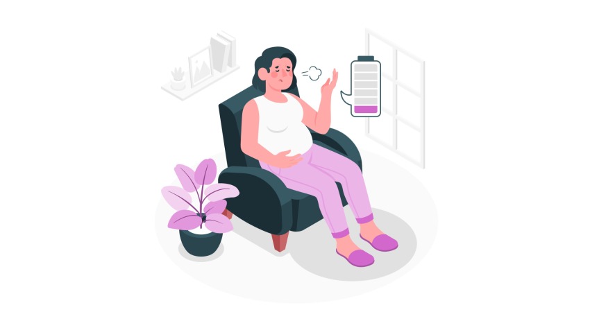 pregnancy fatigue concept illustration 114360 16565