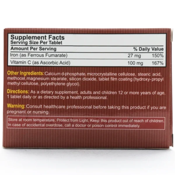 قرص پیوسته رهش آهن ویتامین سی برونسون