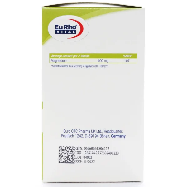 جدول قرص منیزیم تائورات یوروویتال