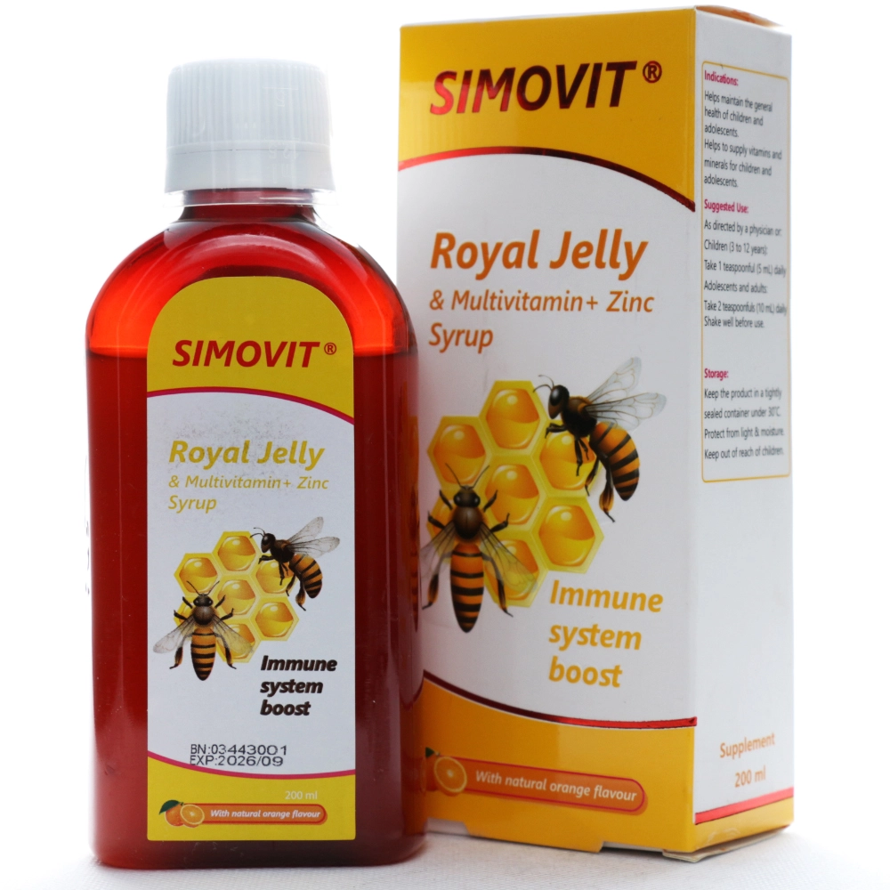 شربت رویال ژلی سیموویت سیمرغ دارو شربت رویال ژلی سیموویت سیمرغ دارو