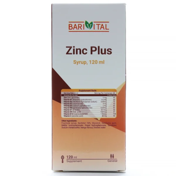 شربت زینک پلاس باریویتال