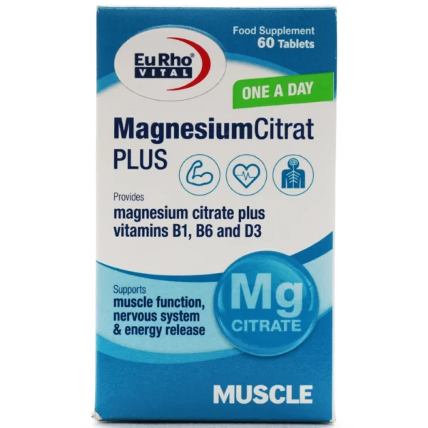 قرص منیزیم سیترات پلاس یوروویتال