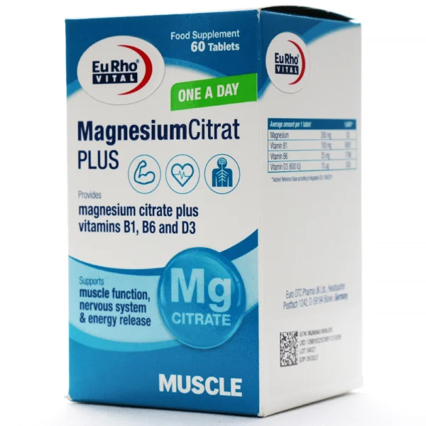 قرص منیزیم سیترات پلاس یوروویتال