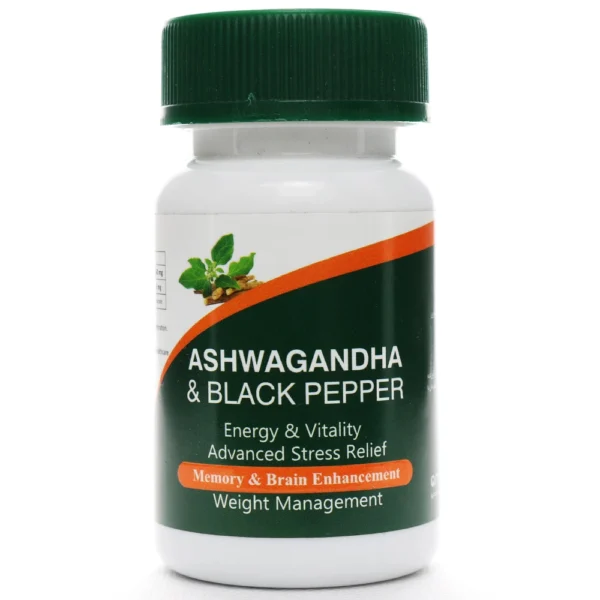 کپسول آشواگاندا و فلفل سیاه آمیتیس نیک دارو