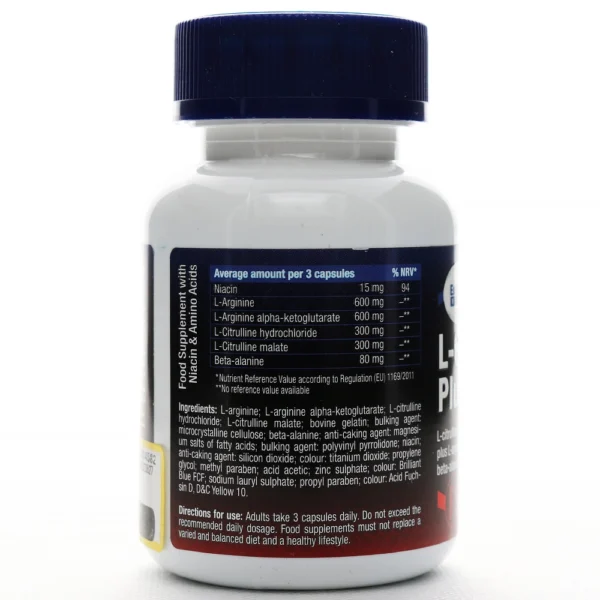 جدول کپسول ال سیترولین پلاس یوروویتال