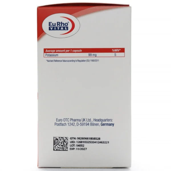 جدول کپسول کالیوم یوروویتال